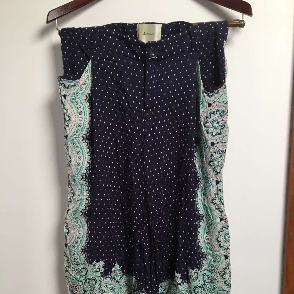 Cropped Soft Fabric Pant
